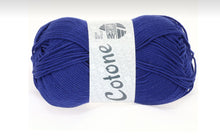 Lade das Bild in den Galerie-Viewer, Lana Grossa Cotone royalblau Nr. 12