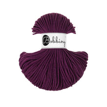 Lade das Bild in den Galerie-Viewer, Bobbiny Flechtkordel Aubergine 3mm 100m