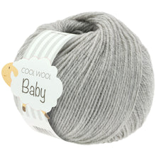 Lade das Bild in den Galerie-Viewer, Lana Grossa Cool Wool Baby Hellgrau meliert Nr. 206