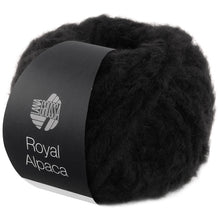 Lade das Bild in den Galerie-Viewer, Lana Grossa Royal Alpaca Schwarz Nr. 14