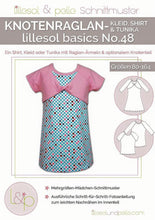 Lade das Bild in den Galerie-Viewer, Lillesol - Knotenraglan- Kleid, Shirt und Tunika basics No.48