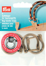 Lade das Bild in den Galerie-Viewer, Prym Aufhänger für Taschengriffe 18mm altmessing