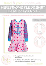 Lade das Bild in den Galerie-Viewer, Lillesol - Herbstkombi Kleid & Shirt basics No.26