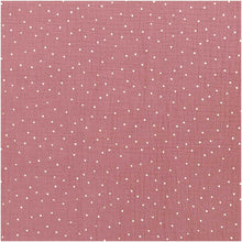 Lade das Bild in den Galerie-Viewer, Musselin Double Gauze altrosa rosa Punkte metallic
