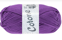 Lade das Bild in den Galerie-Viewer, Lana Grossa Cotone Lavendel lila Nr. 132
