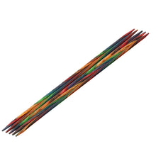 Lade das Bild in den Galerie-Viewer, Lana Grossa Strumpfstricknadel Design-Holz Multicolor 3,25/15cm
