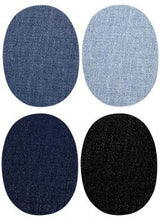 Lade das Bild in den Galerie-Viewer, Bügelflicken Jeans mini Set 4x2Stück
