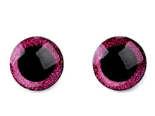 Lade das Bild in den Galerie-Viewer, Tierauge Sicherheitsauge 25mm pink Glitzer
