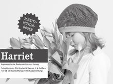 Lade das Bild in den Galerie-Viewer, Schnittreif - Harriet - asymmetrische Baskenmütze
