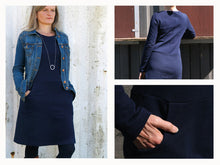 Lade das Bild in den Galerie-Viewer, Schnittreif - Frau FANNIE vielseitiges Sweatkleid
