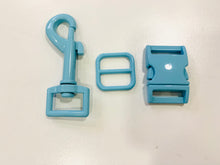 Lade das Bild in den Galerie-Viewer, Karabiner 20mm blau-türkis
