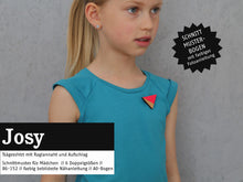 Lade das Bild in den Galerie-Viewer, Schnittreif - Josy - Trägershirt mit Raglannaht und Aufschlag
