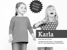 Lade das Bild in den Galerie-Viewer, Schnittreif - KARLA Sommershirt mit 3/4-Ärmel

