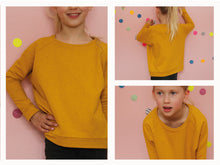 Lade das Bild in den Galerie-Viewer, Schnittreif - Mona - Raglansweater mit schmalen Ärmeln
